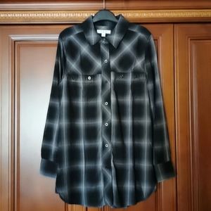 X&M Check long sleeve blouse/shirt